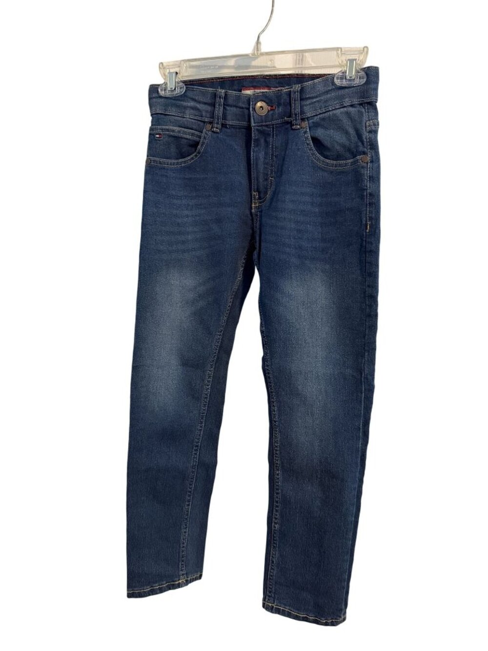 Tommy Hilfiger Girls Size 10 Rebel Skinny Jeans Blue Stretch Adjustable Waist